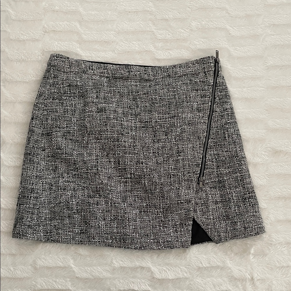 Banana Republic Gray Tweed Mini Skirt